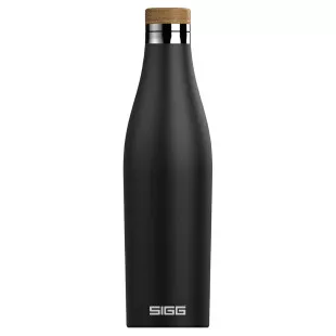 Thermosflasche Edelstahl 0,5 l MERIDIAN, schwarz