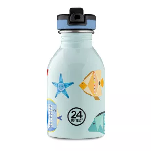 Kindertrinkflasche 0,25 l KIDS BOTTLE Edelstahl - Sea Friends