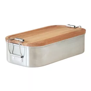 Lunchbox TAISTYBOX WOOD CLIP S - Edelstahl / Buche